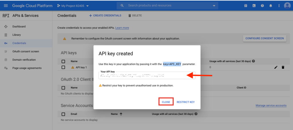 Copy Maps API for embedding