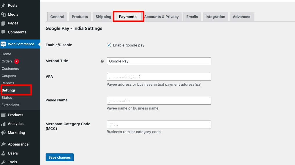 GPay India for Woocommerce